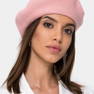 MIA Bonjour baby blush wool beret